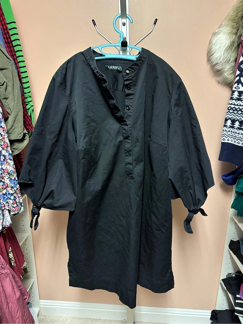 Lauren Ralph Lauren Black Mini Dress Waist 18W